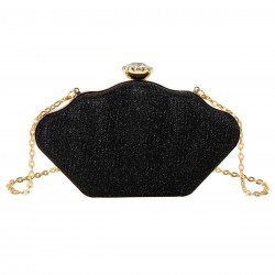 Solid Color Crown Chain Box Bag