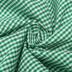 Green  Plaid Short Sleeve Shirt