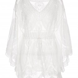 White  Lace Hollow Hedging Cover-up